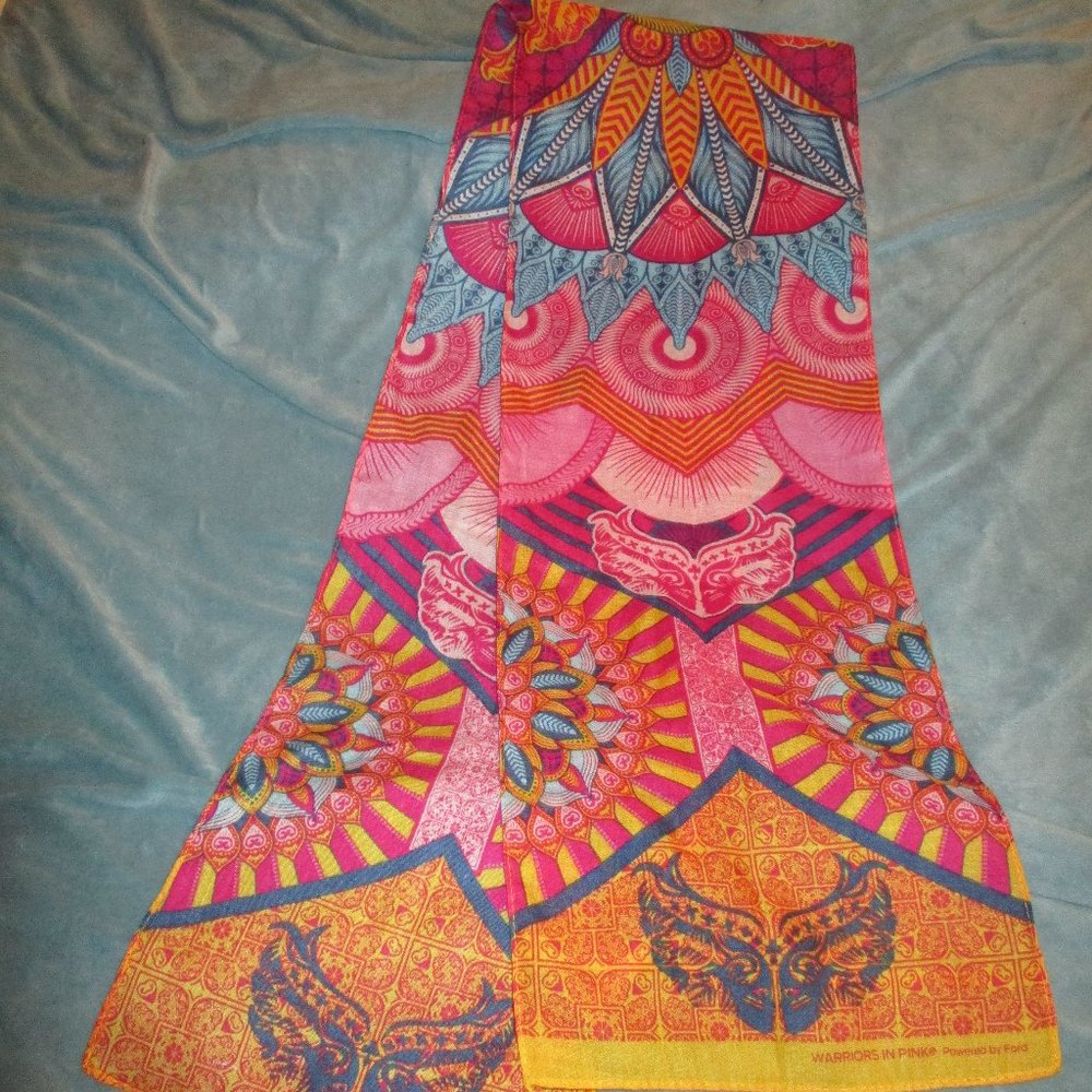 Warriors In Pink Scarf in Tropical colors